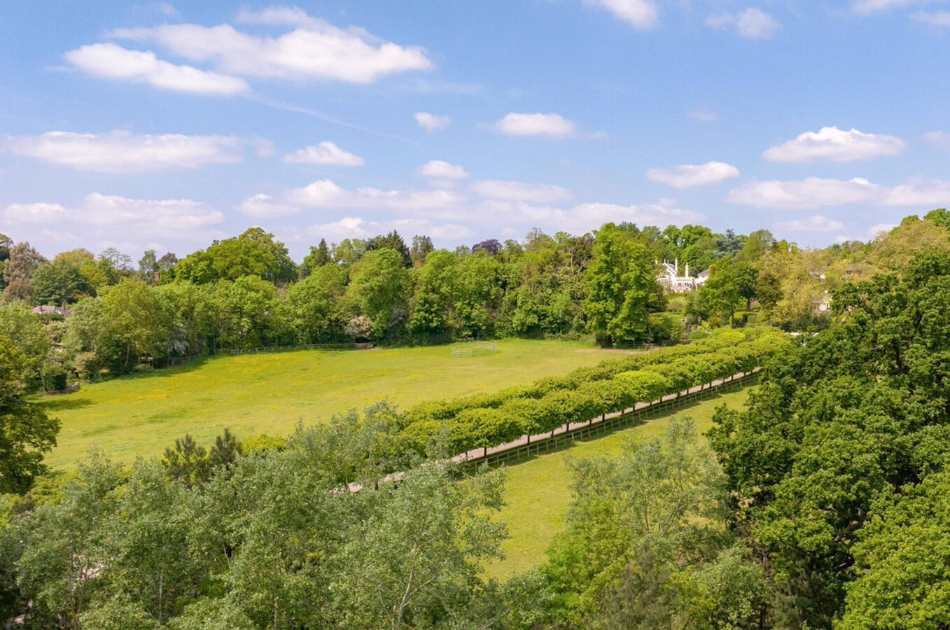 Exterior Arial View (Fruit Trees)